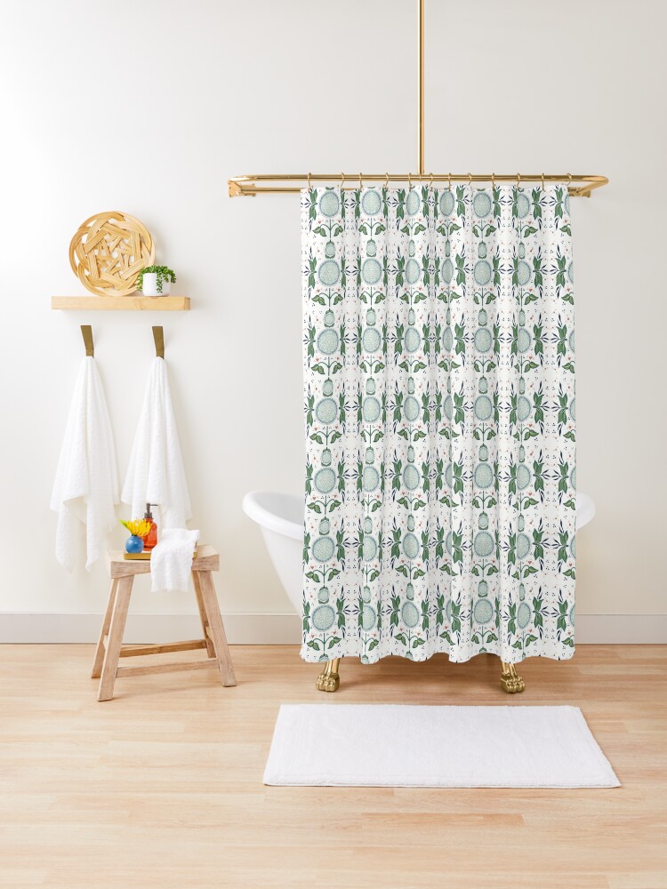 Norwegian Allover print shower curtain