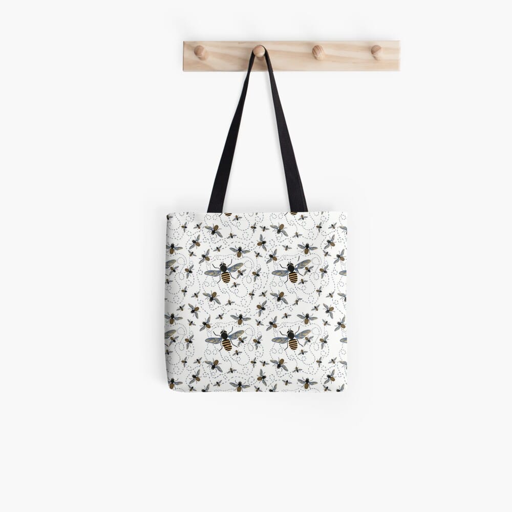 All Over Print Bee Tote Bag