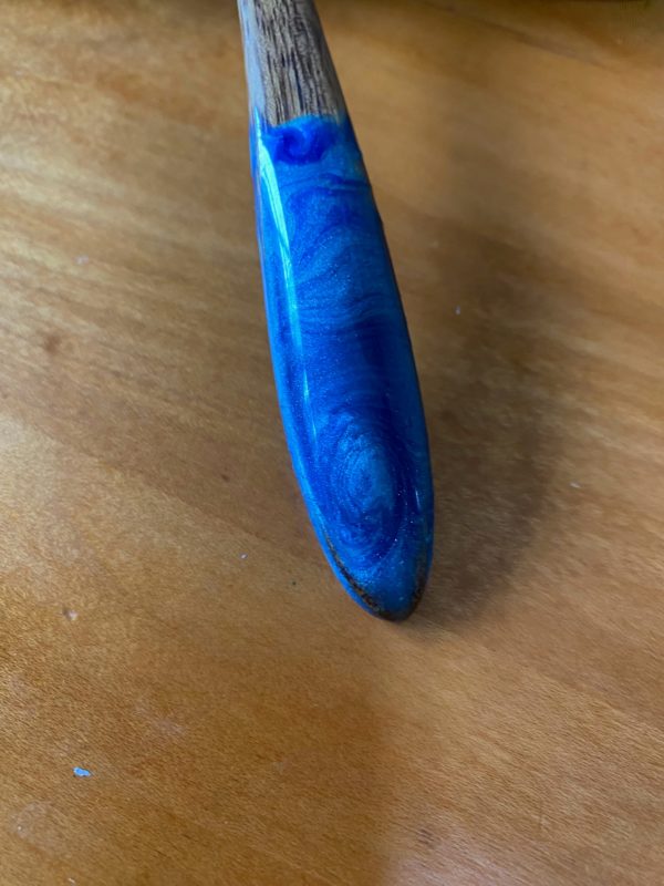 resin enhanced wooden teaspoon handle
