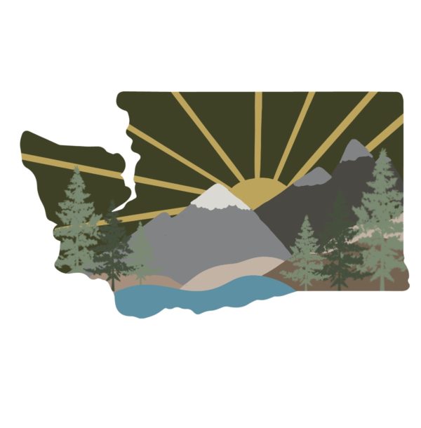 washingtonstatesticker landscape
