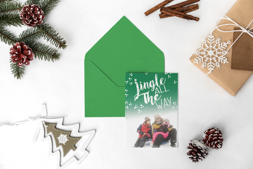 mockup of a christmas greeting card 2083 el1