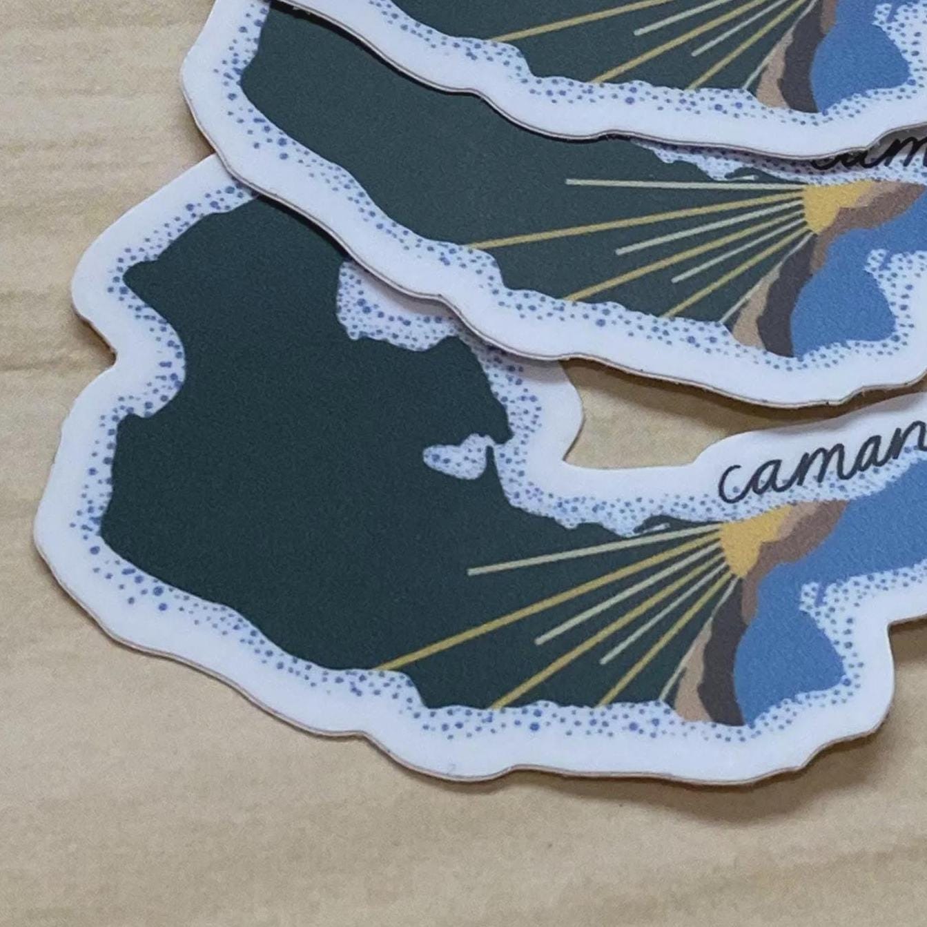 camano island, wa waterbottle sticker, waterproof, water bottle sticker, laptop sticker, outdoor stickers - handmade by Beth Ann Erickson Designs