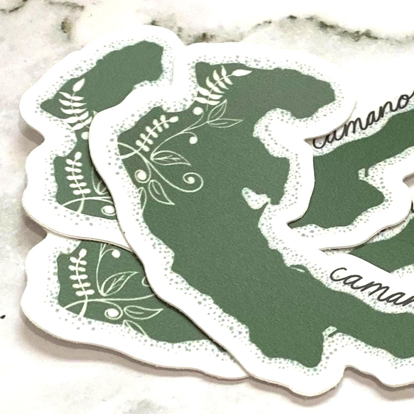 camano island washington sticker, water bottle sticker, waterproof sticker, laptop sticker, outdoor stickers, vinyl sticker, camano island - handmade by Beth Ann Erickson Designs