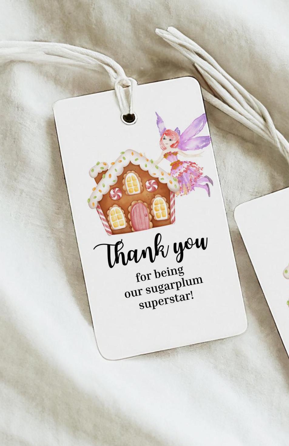 christmas thank you tag, teacher thank you tag, thank you christmas tags, staff thank you, volunteer thank you tag, gift tag printable - handmade by Beth Ann Erickson Designs