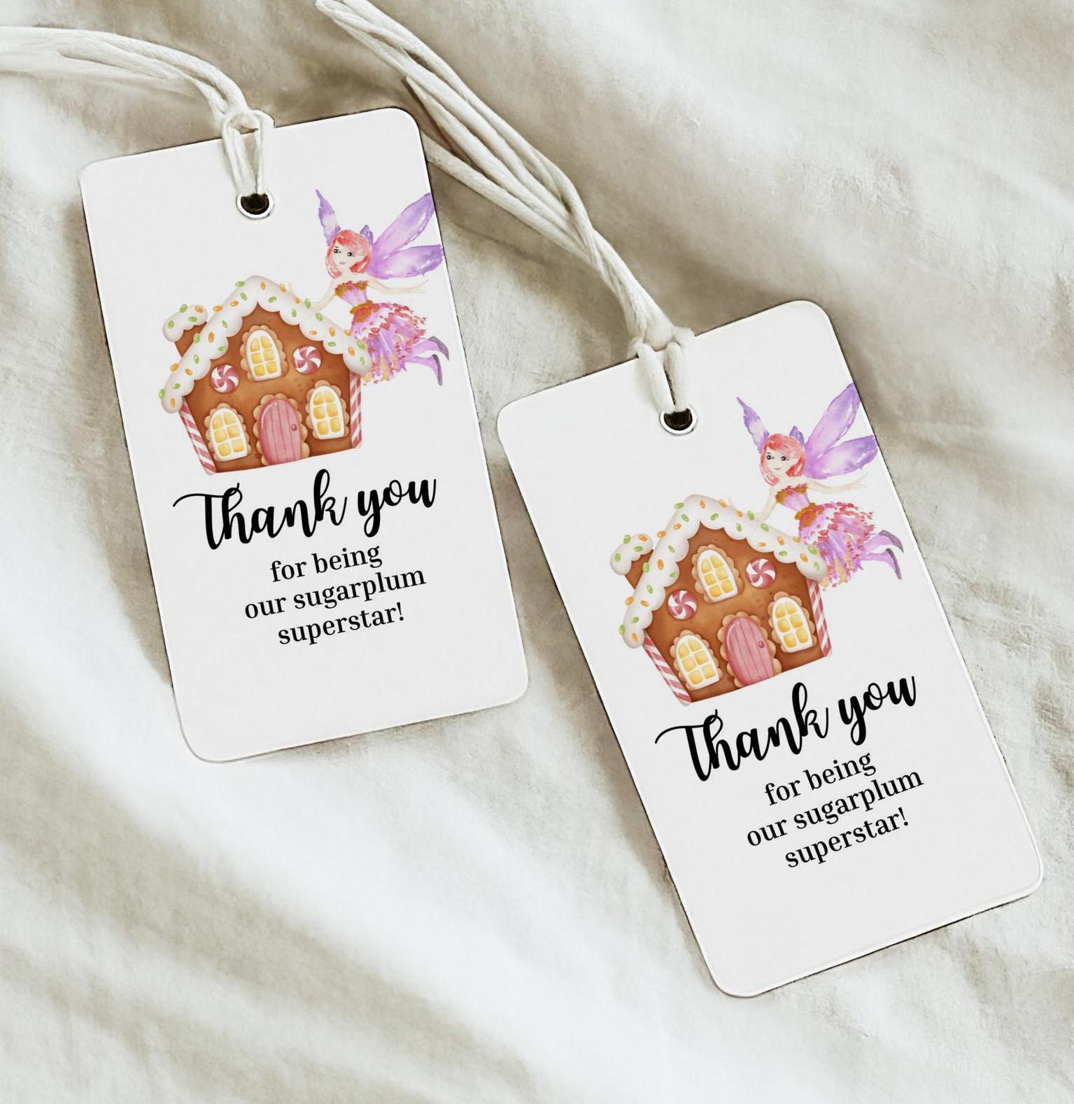 christmas thank you tag, teacher thank you tag, thank you christmas tags, staff thank you, volunteer thank you tag, gift tag printable - handmade by Beth Ann Erickson Designs