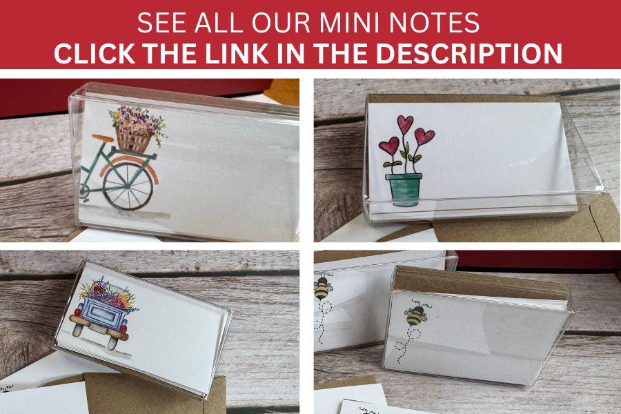 elephant note cards, gift enclosure note with envelope, gift enclosure cards, cute gift tags, mini cards and envelopes - handmade by Beth Ann Erickson Designs