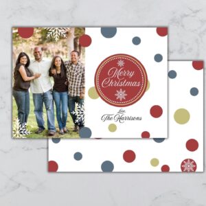 merry christmas card template, canva christmas card template, photo christmas card template, red christmas card, christmas canva template - handmade by Beth Ann Erickson Designs