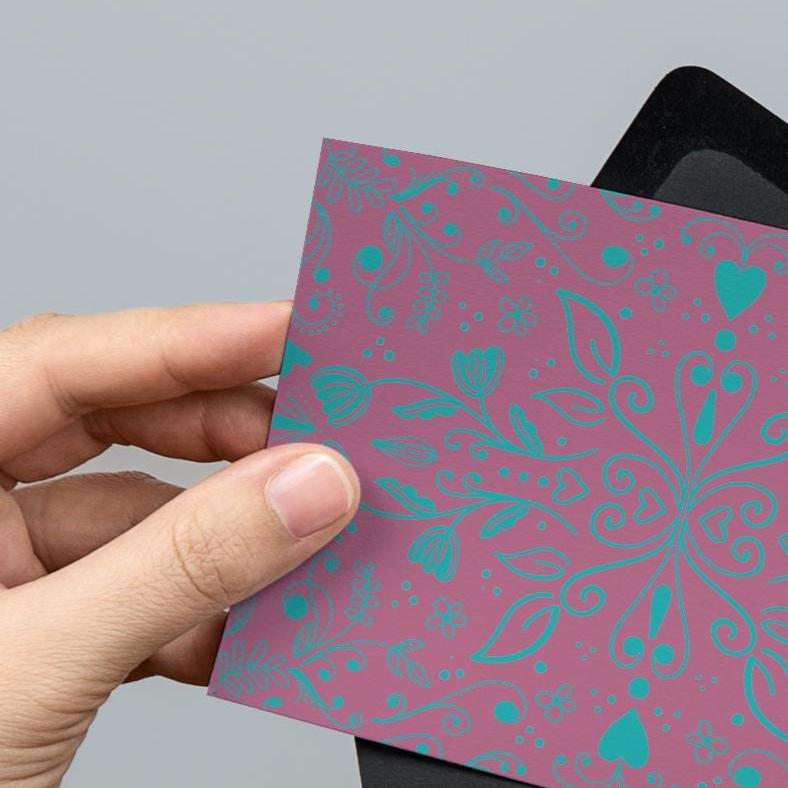 scandinavian cards, blank greeting cards, blank note cards, stationary cards, note cards with envelopes, folk art greeting cards - handmade by Beth Ann Erickson Designs