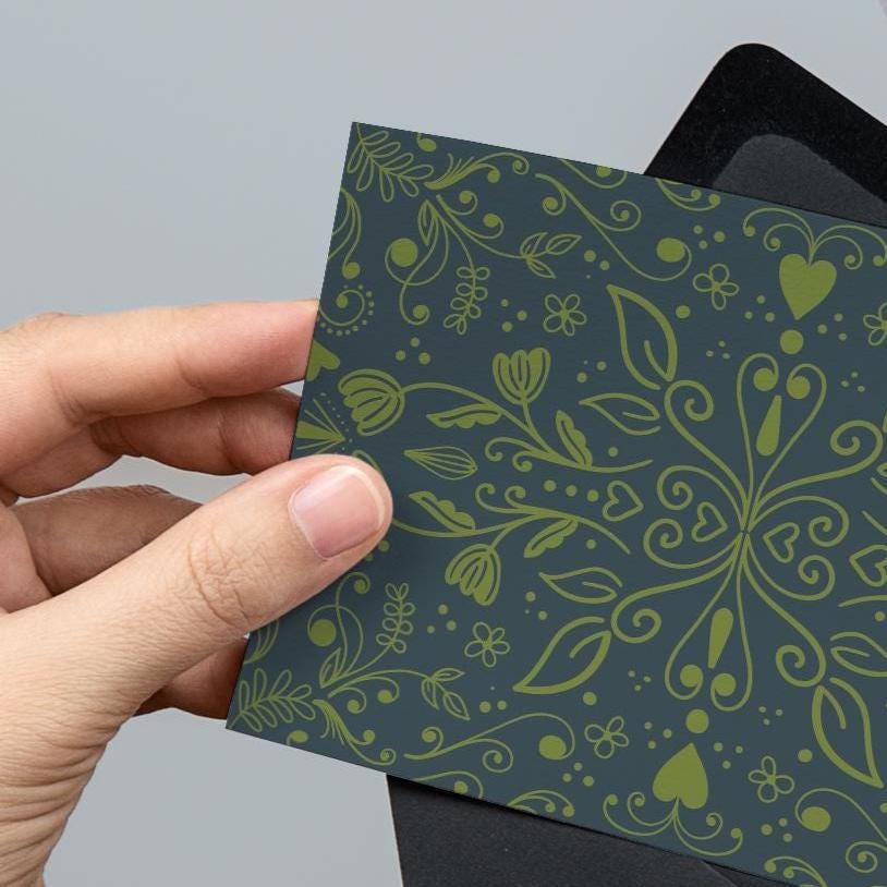 scandinavian cards, blank greeting cards, blank note cards, stationary cards, note cards with envelopes, folk art greeting cards - handmade by Beth Ann Erickson Designs