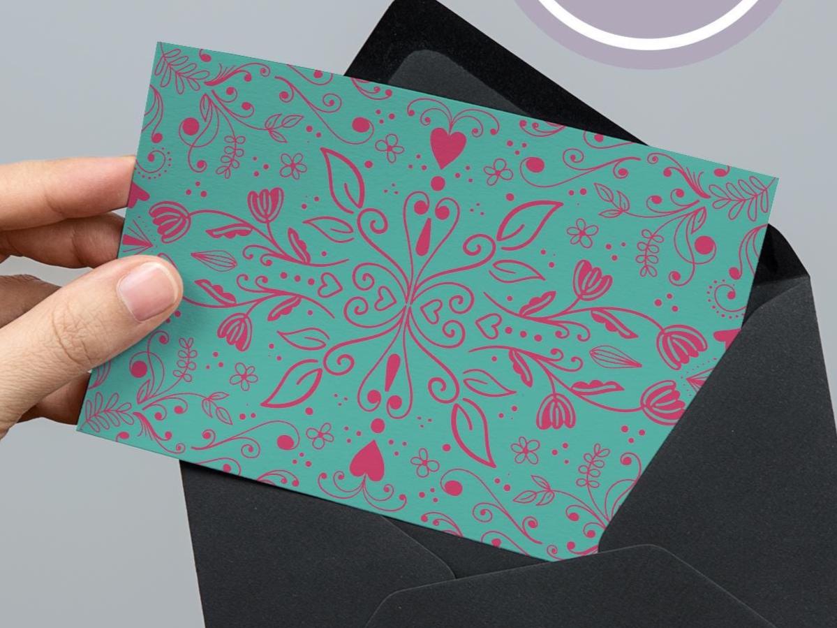 scandinavian cards, blank greeting cards, blank note cards, stationary cards, note cards with envelopes, folk art greeting cards - handmade by Beth Ann Erickson Designs