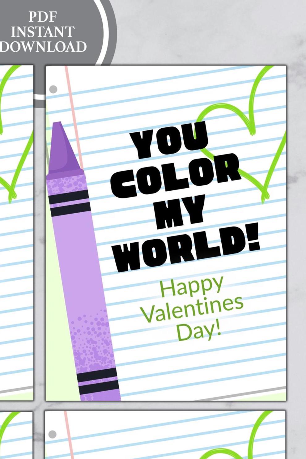 teacher to student valentines card, valentines day from teacher, student valentines, teacher to student valentines tag - handmade by Beth Ann Erickson Designs