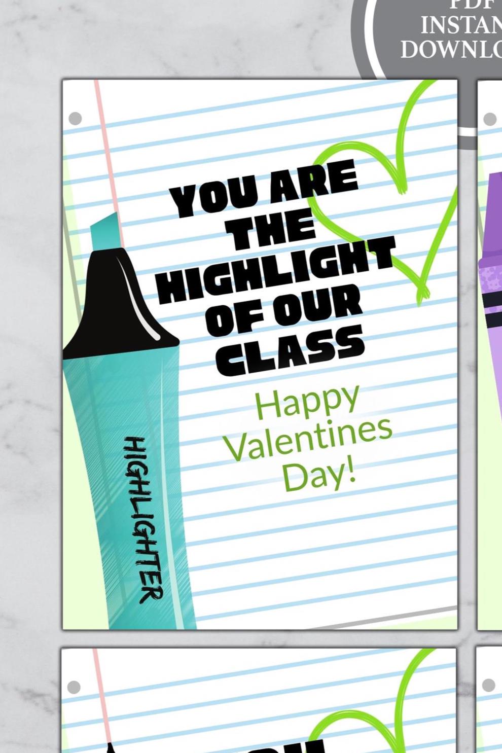 teacher to student valentines card, valentines day from teacher, student valentines, teacher to student valentines tag - handmade by Beth Ann Erickson Designs