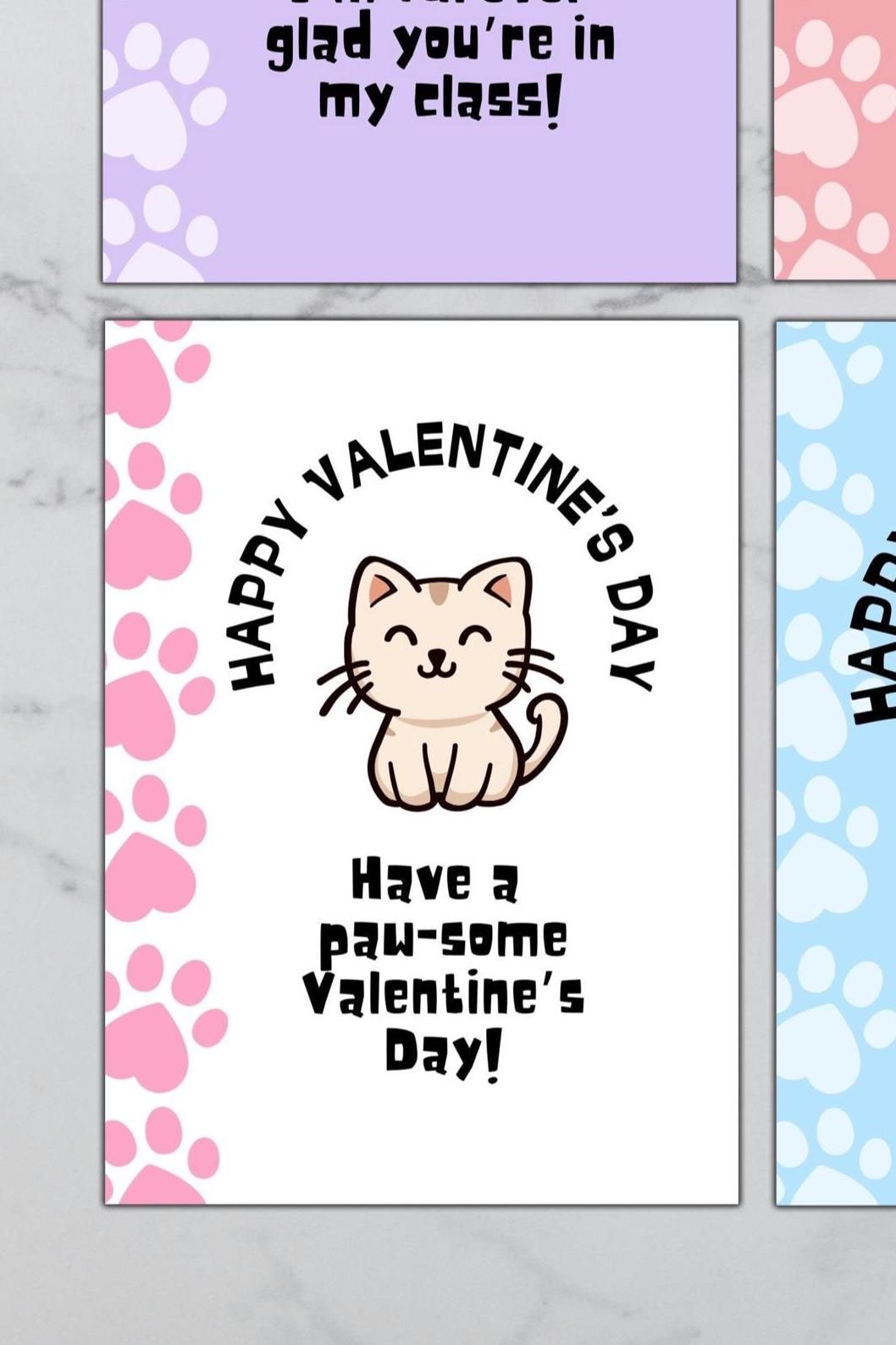 valentines day from teacher, student valentines, teacher to student valentines card, teacher to student valentines tag - handmade by Beth Ann Erickson Designs