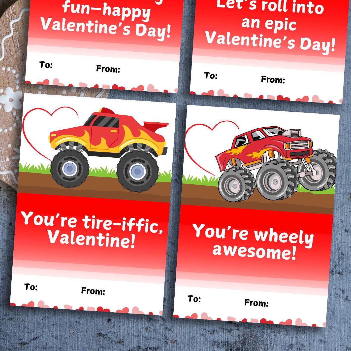 valentines for class, kids valentines printable, non candy valentines for kids, valentines for school, valentine for boys - handmade by Beth Ann Erickson Designs