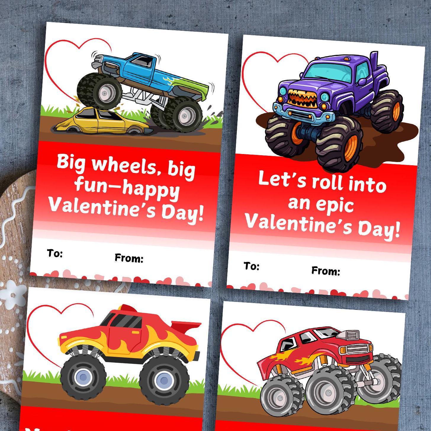 valentines for class, kids valentines printable, non candy valentines for kids, valentines for school, valentine for boys - handmade by Beth Ann Erickson Designs