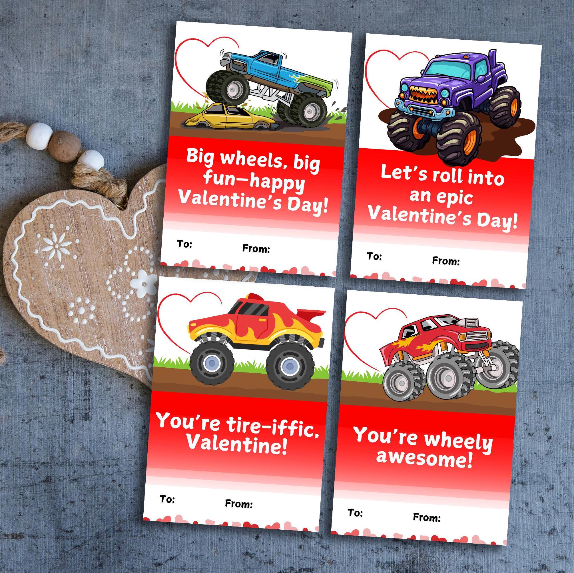 valentines for class, kids valentines printable, non candy valentines for kids, valentines for school, valentine for boys - handmade by Beth Ann Erickson Designs