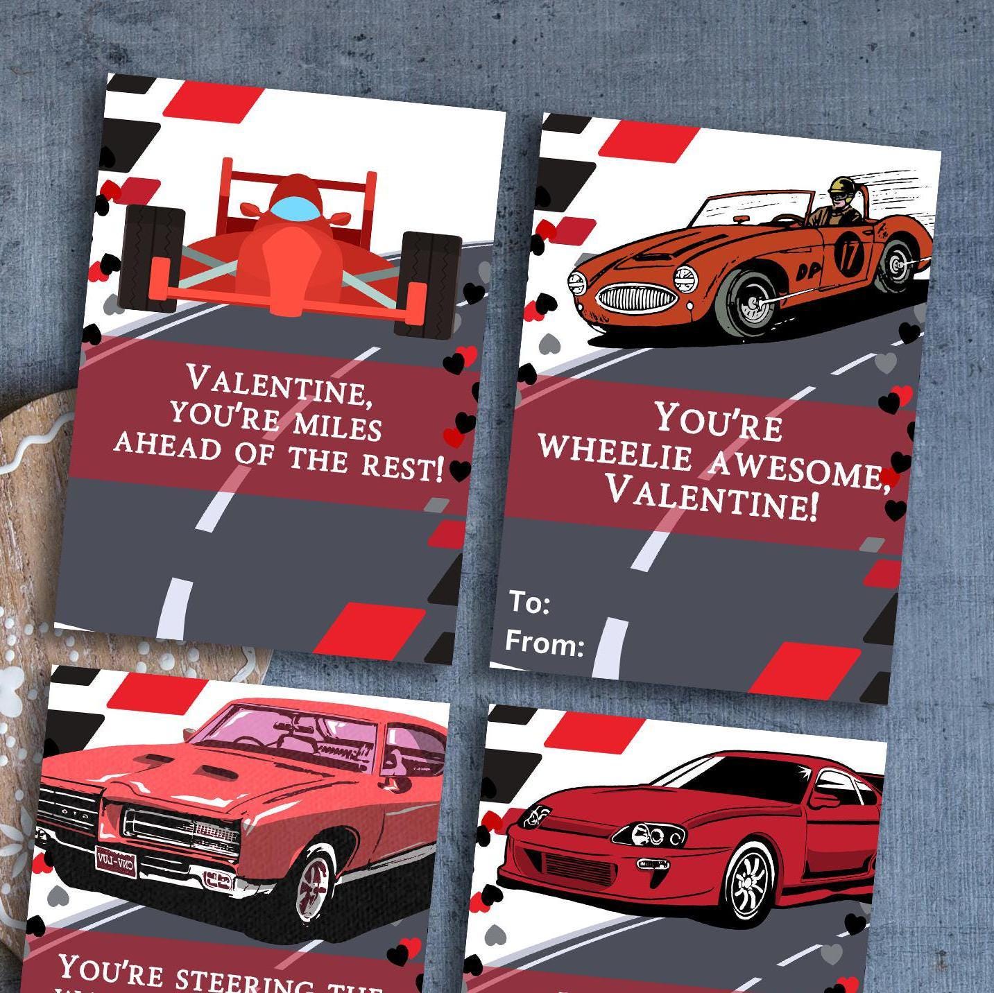 valentines for school, valentines for class, kids valentines printable, non candy valentines for kids, valentine for boys - handmade by Beth Ann Erickson Designs