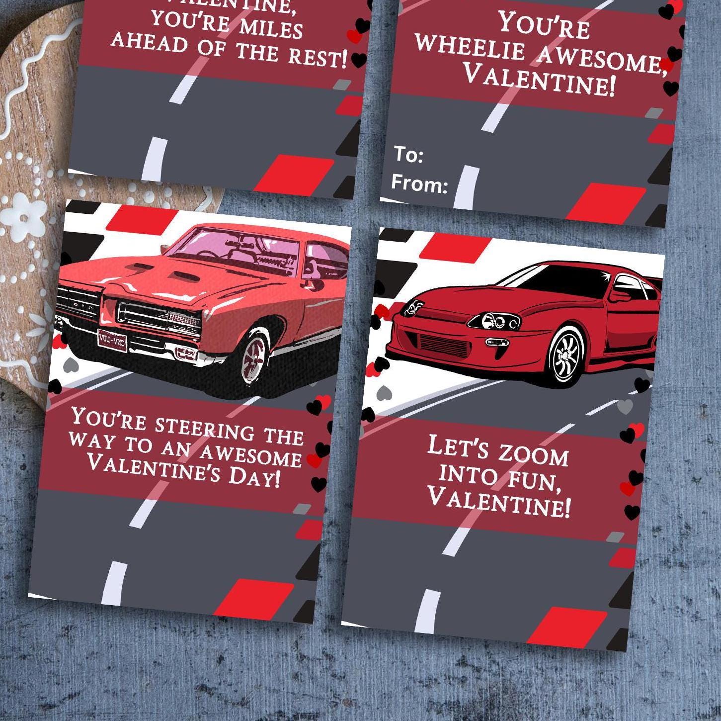 valentines for school, valentines for class, kids valentines printable, non candy valentines for kids, valentine for boys - handmade by Beth Ann Erickson Designs