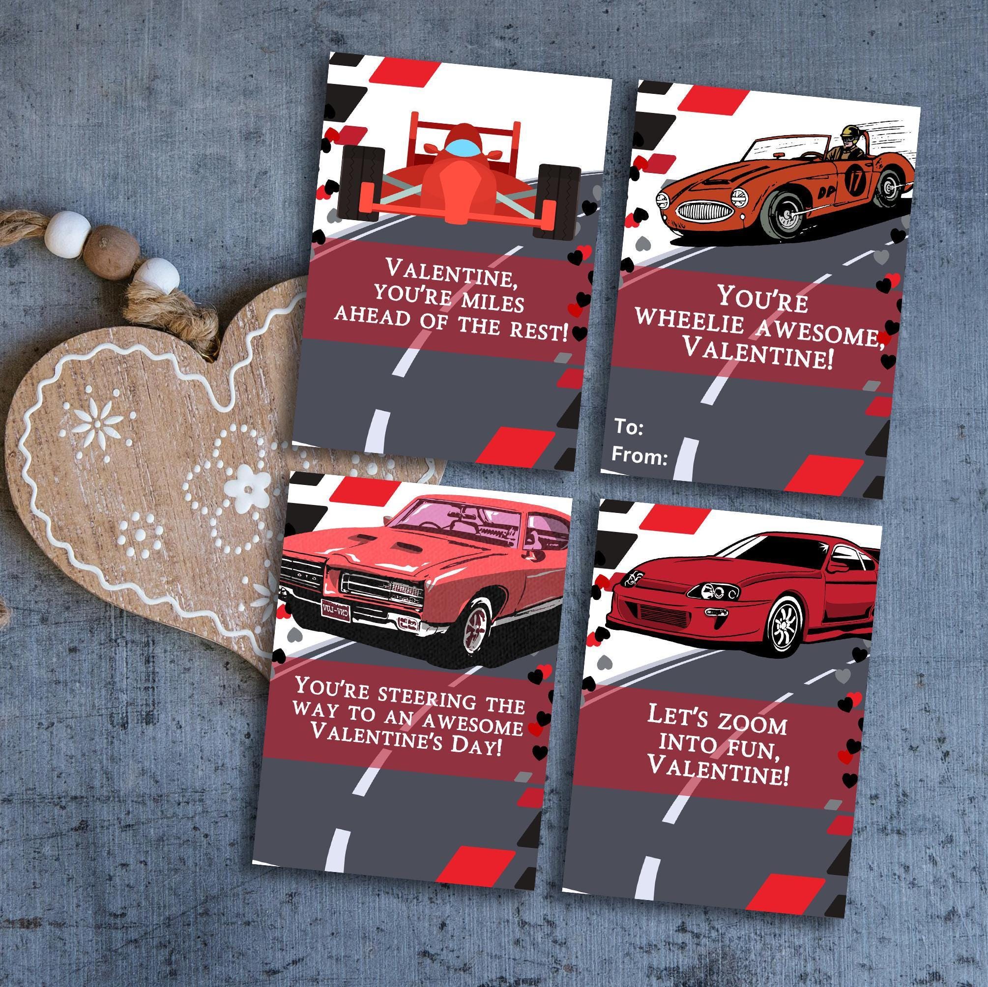 valentines for school, valentines for class, kids valentines printable, non candy valentines for kids, valentine for boys - handmade by Beth Ann Erickson Designs