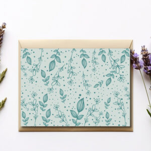 Teal Greenery Mock